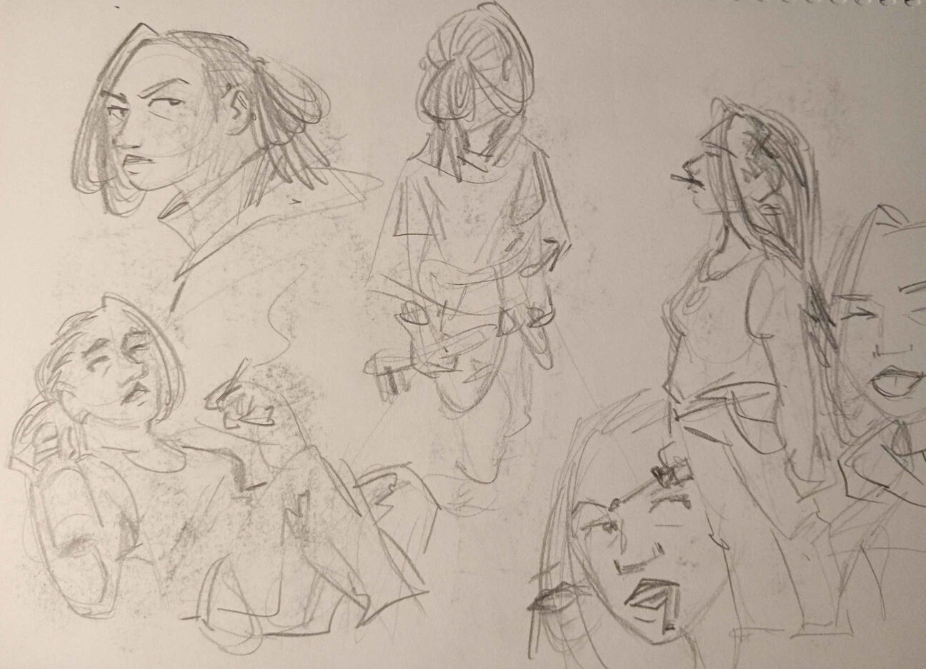 Practice sketches of Wren